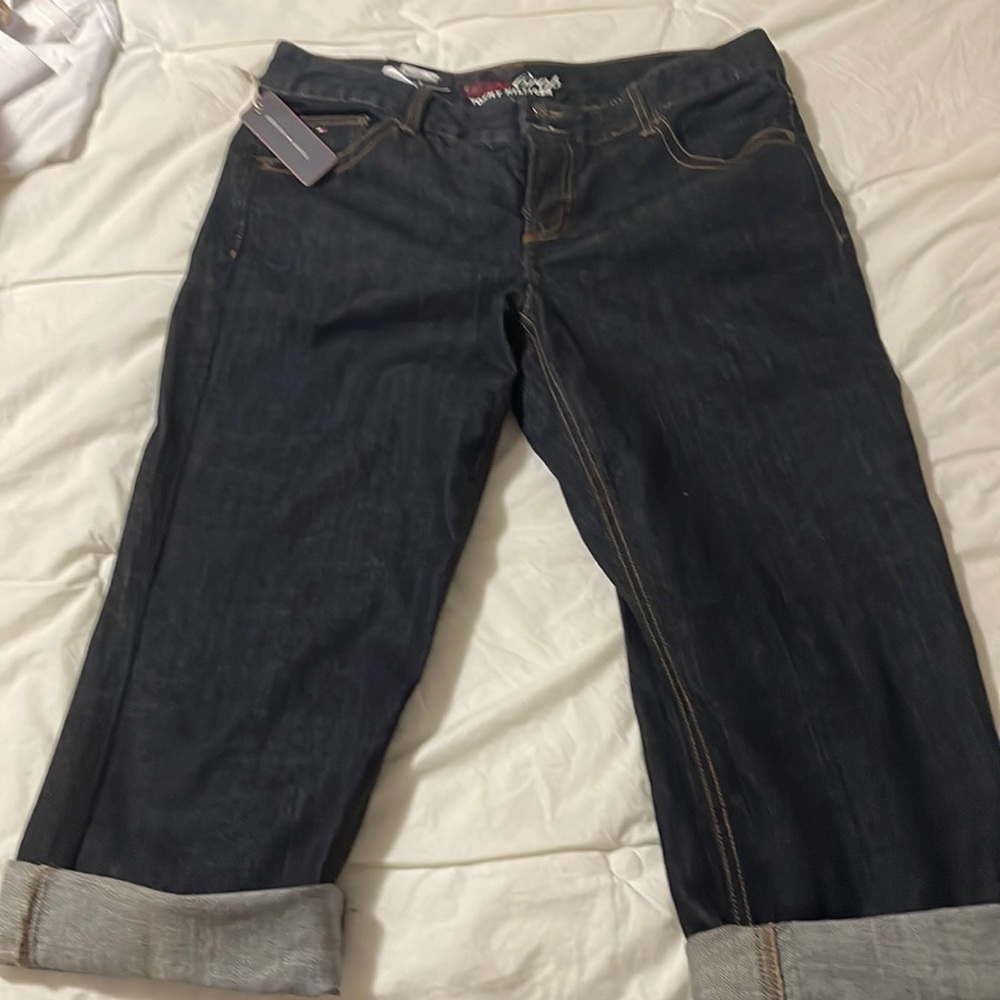 Never worn crop jeans